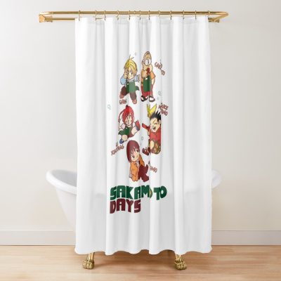 Sakamoto Days Shower Curtain Official Sakamoto Days Merch