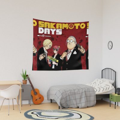 Sakamoto Days Suits Tapestry Official Sakamoto Days Merch