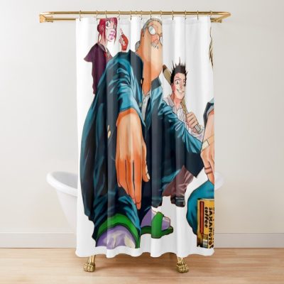 Sakamoto Days Team Taro Shower Curtain